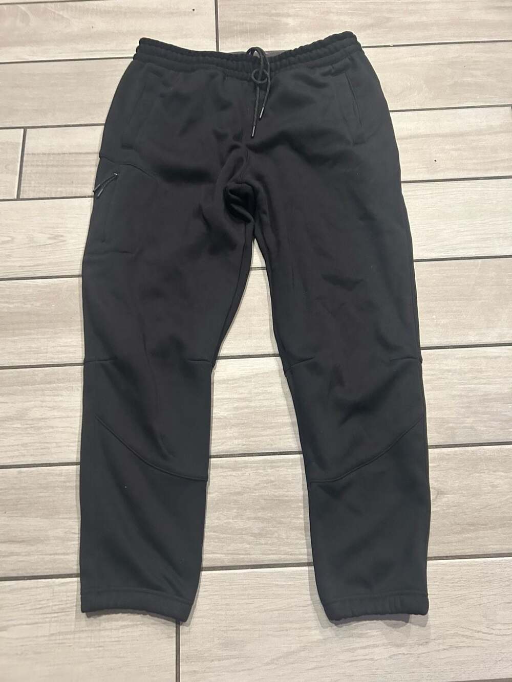 Motion Sweatpants Size L Black Jogger Pants Zip Pockets